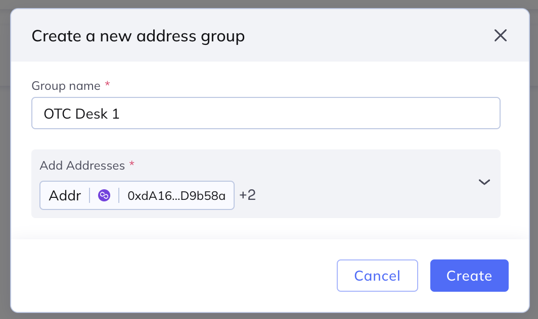 Create an Address Group
