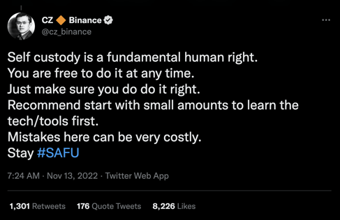 @cz_binance twitter self custody is a fundamental right